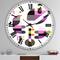 Designart 'Concerto For Birds Oversized Mid-Century Wall Clock